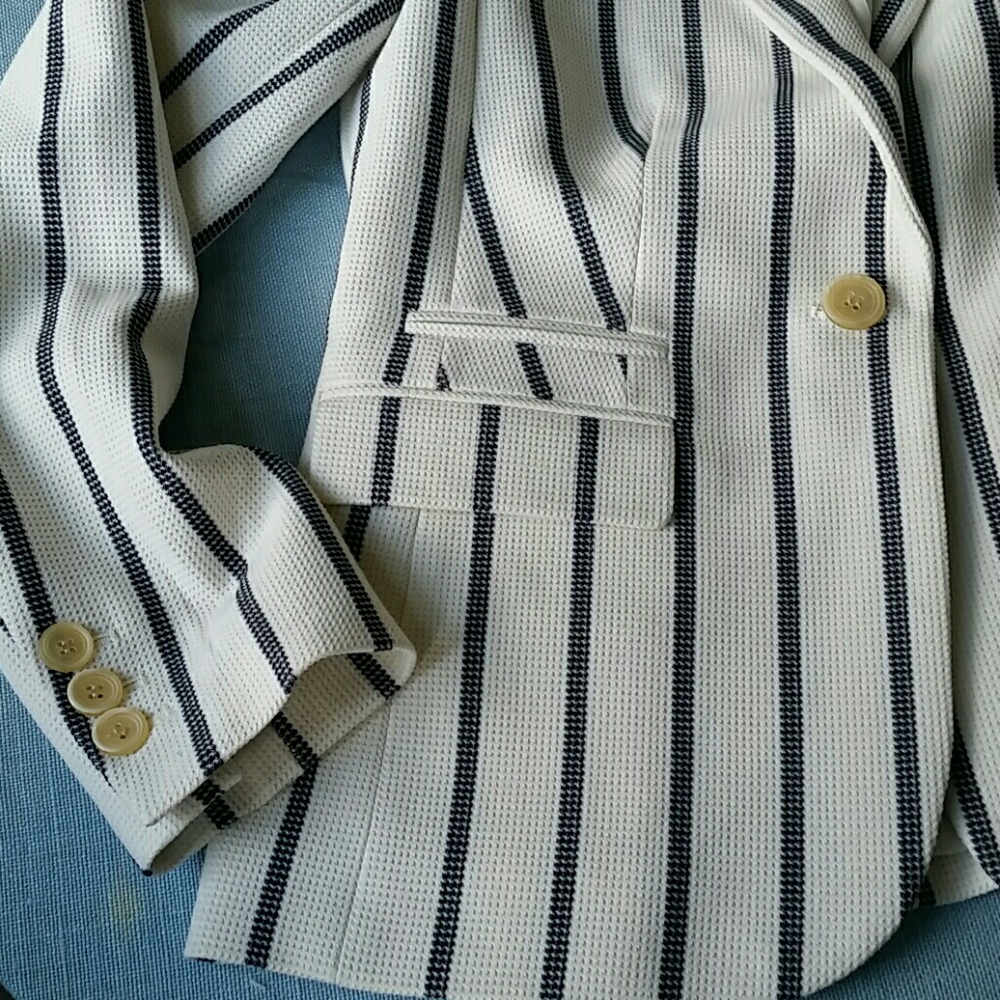 NWOT Talbots striped blazer - Picture 2 of 8